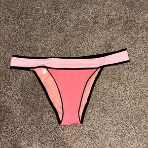 Victoria's Secret Coral and Black Bikini Bottom